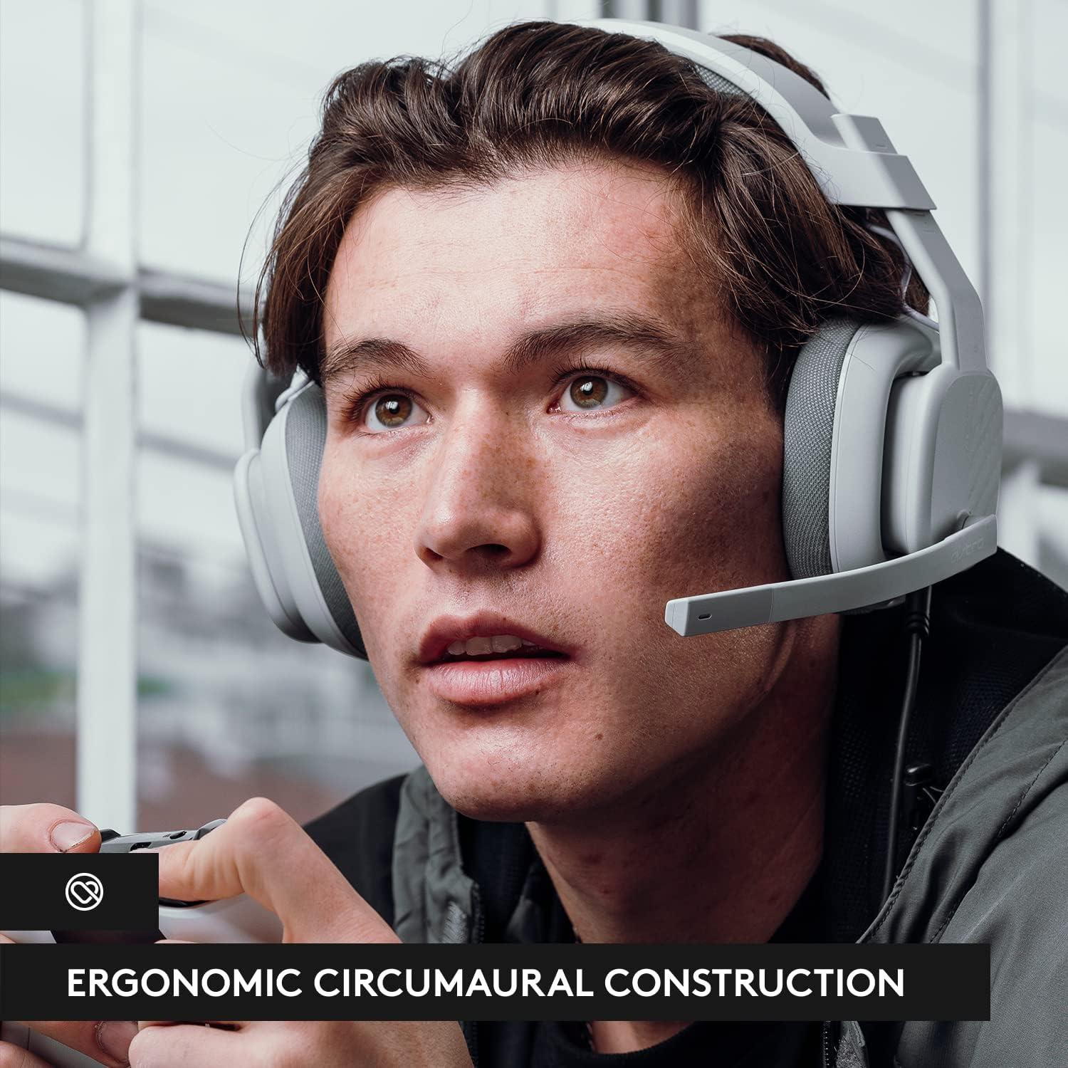 imageLogitech G Astro A10 Gen 2 CrossPlatform Wired Gaming Headset for PlayStation 54 Xbox SX Nintendo Switch PC 35mm Headphone Jack 32mm Drivers FliptoMute Mic OverEar  LilacGrey