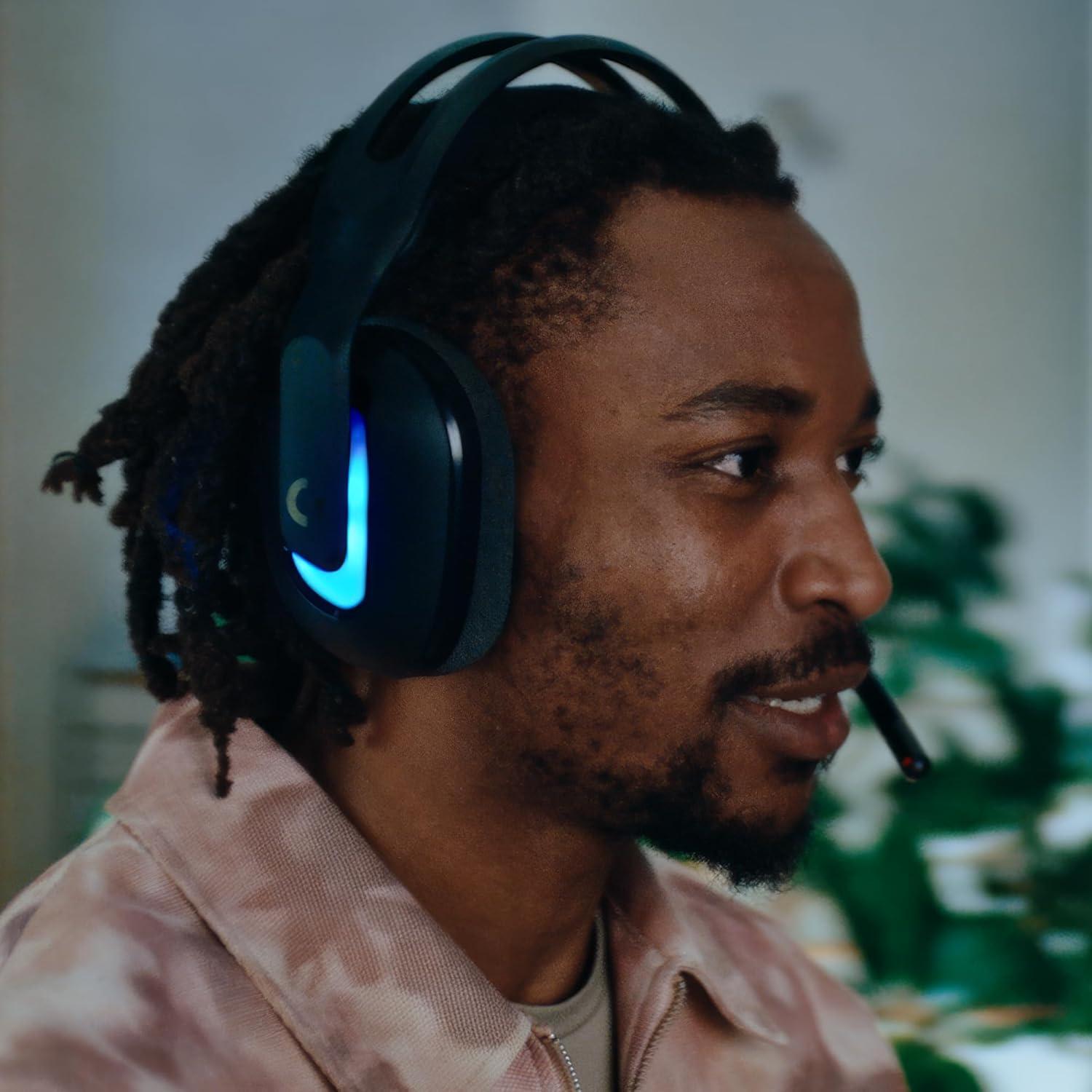 imageLogitech G Astro A20 X Lightspeed Wireless Gaming Headset for PS5 Xbox Switch PC with 2System PLAYSYNC Audio Bluetooth LIGHTSYNC RGB and 48 kHz Boom Mic  BlackBlack