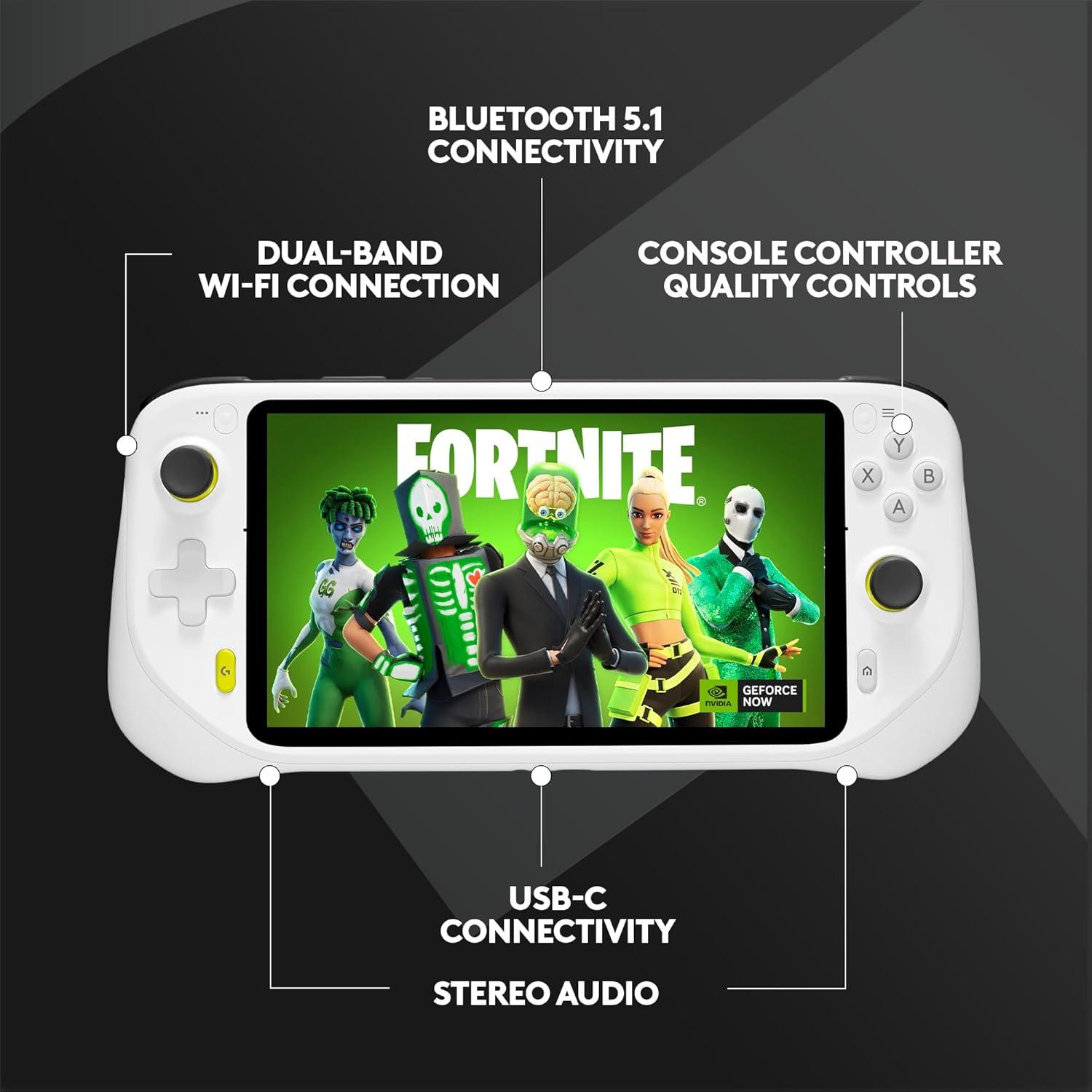 imageLogitech G Cloud Handheld Portable Gaming Console with LongBattery Life 1080P 7Inch Touchscreen Lightweight Design Xbox Cloud Gaming NVIDIA GeForce NOW Google PlayLogitech G Cloud