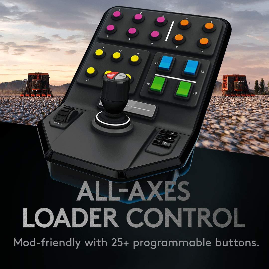 imageLogitech G Farm Simulator Heavy Equipment Bundle 2nd Generation Steering Wheel Controller for Farm Simulation 2025 and Previous Versions Wheel Pedals Vehicle Side Panel Control Deck for PCComplete Bundle