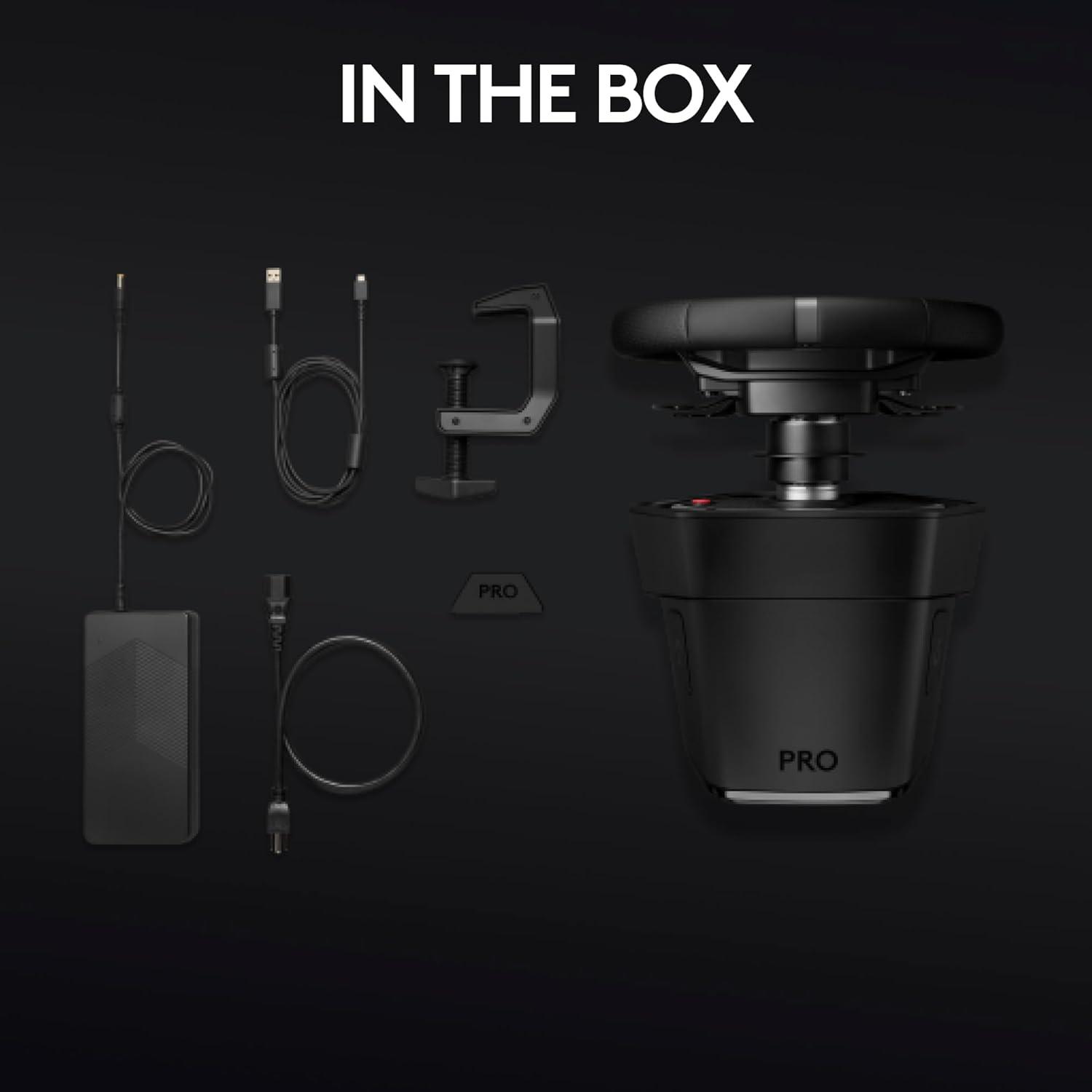 imageLogitech G PRO Racing Wheel  Steering Wheel for PC Xbox Series XS Xbox One Direct Drive 11 Nm Force UltraRealistic Feedback Magnetic Gear Shift Paddles Dual Clutch PRO Button LayoutPC