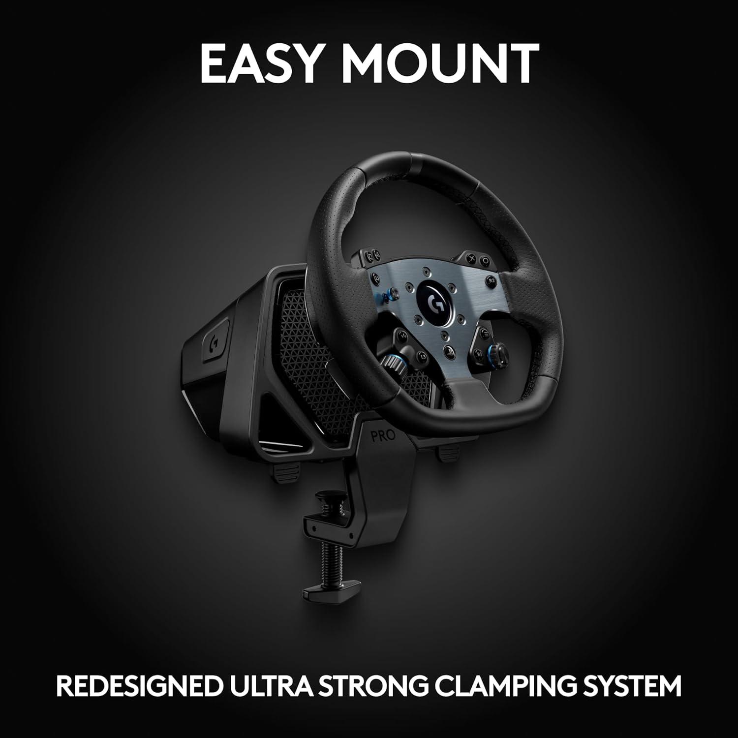 imageLogitech G PRO Racing Wheel  Steering Wheel for PC Xbox Series XS Xbox One Direct Drive 11 Nm Force UltraRealistic Feedback Magnetic Gear Shift Paddles Dual Clutch PRO Button LayoutPlaystationPC