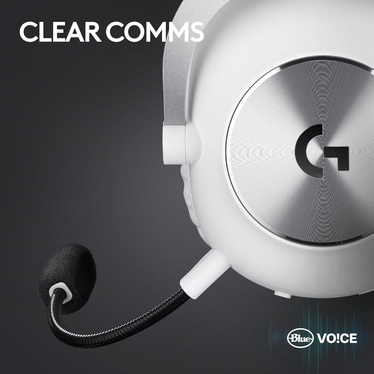 imageLogitech G PRO X 2 Lightspeed Wireless Gaming Headset Wireless Gaming Headphones with Mic 50mm Graphene Drivers 202071 Surround BluetoothUSB35mm Aux for PS4PS5PCNintendo Switch  WhiteWhite