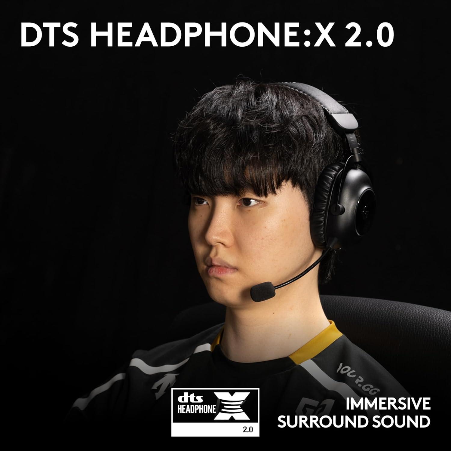 imageLogitech G PRO X 2 Lightspeed Wireless Gaming Headset Wireless Gaming Headphones with Mic 50mm Graphene Drivers 202071 Surround BluetoothUSB35mm Aux for PS4PS5PCNintendo Switch  WhiteWhite