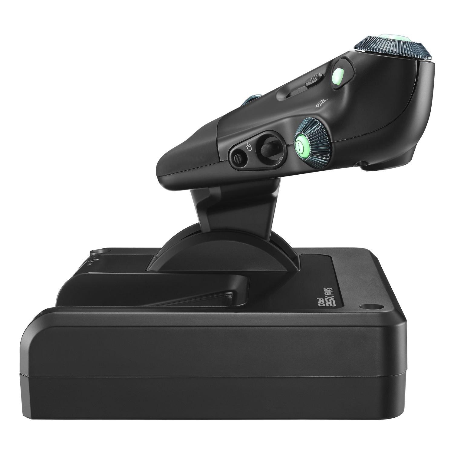 imageLogitech G X52 Pro USB Flight Control System HOTAS Joystick and Throttle for Flight Simulators LCD Display 3D Twist Rudder Programmable Commands USB 20 Compatible with Windows PCStandard Packaging