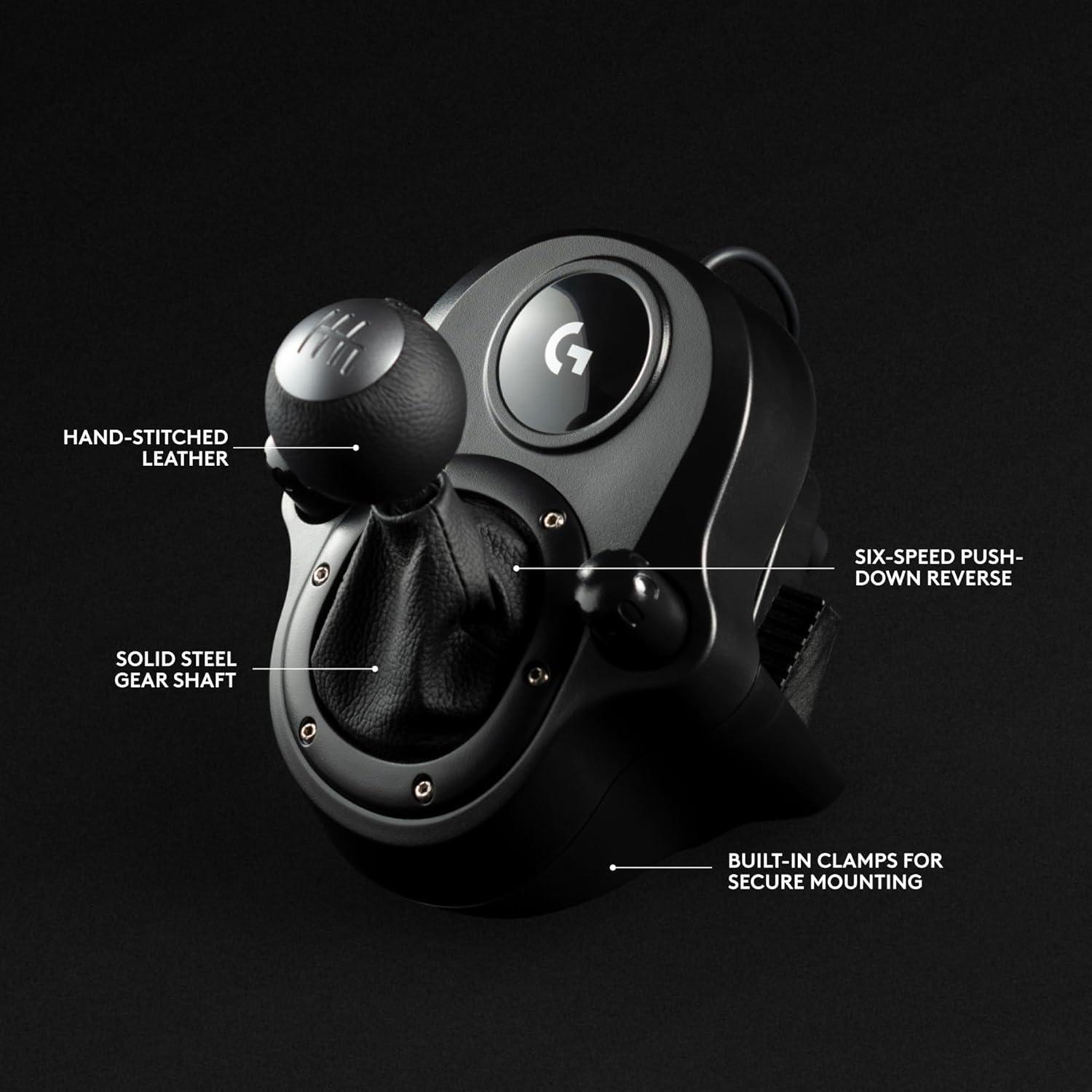 imageLogitech G29 Driving Force Racing Wheel and Pedals Force Feedback Real Leather  Logitech G Driving Force Shifter  For PS5 PS4 and PC Mac  BlackPS5  PS4  PCMac