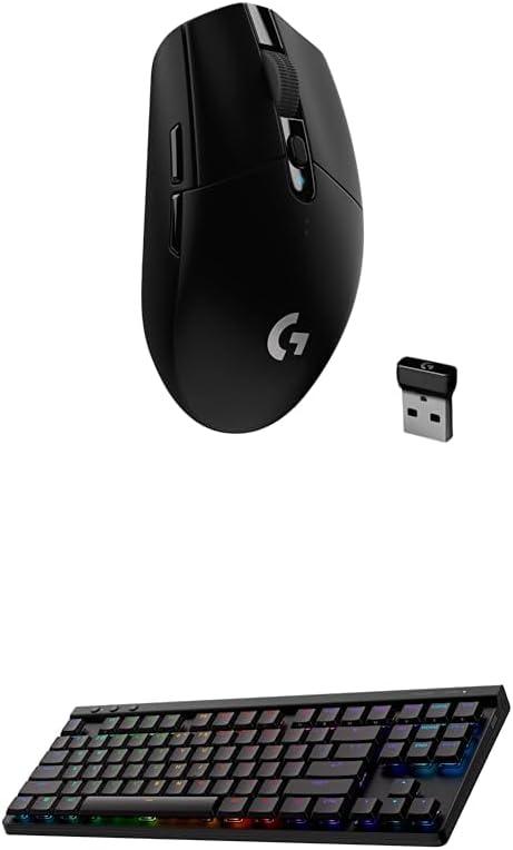 imageLogitech G305 LIGHTSPEED Wireless Gaming Mouse Hero 12K Sensor 12000 DPI Lightweight 6 Programmable Buttons 250h Battery Life OnBoard Memory PCMac  LilacBlack