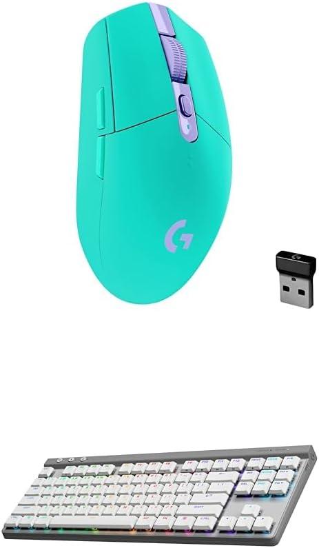 imageLogitech G305 LIGHTSPEED Wireless Gaming Mouse Hero 12K Sensor 12000 DPI Lightweight 6 Programmable Buttons 250h Battery Life OnBoard Memory PCMac  LilacMint