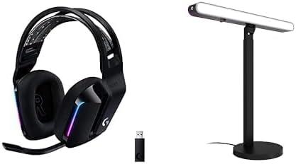 imageLogitech G733 LIGHTSPEED Wireless Gaming Headset with suspension headband LIGHTSYNC RGB Blue VOCE mic technology and PROG audio drivers  LilacBlack