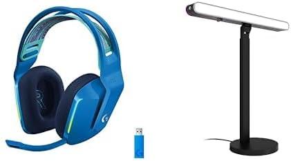 imageLogitech G733 LIGHTSPEED Wireless Gaming Headset with suspension headband LIGHTSYNC RGB Blue VOCE mic technology and PROG audio drivers  LilacBlue