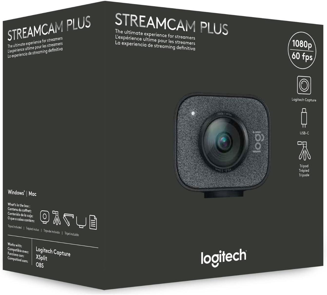 imageLogitech StreamCam Premium Webcam for Streaming and Content Creation Full HD 1080p 60 fps Works with Microsoft Teams Google Meet Zoom Nintendo Switch 2s new GameChat mode for PCMac  GraphiteGraphite