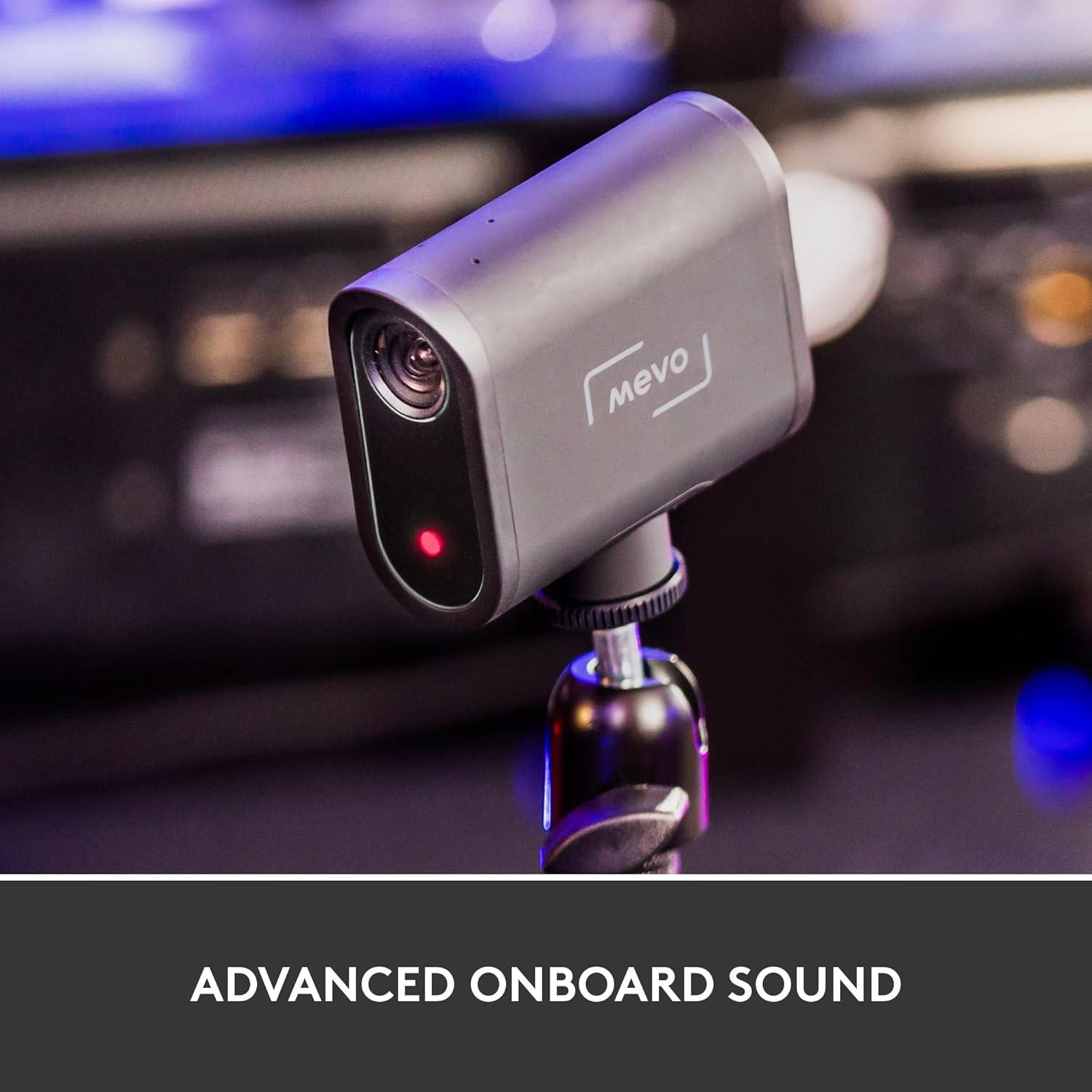 imageLogitech for Creators Mevo Start Wireless Live Streaming Camera 1080p HD Video Quality Intelligent App Control Stream via LTE or WiFi  Black3 Pack