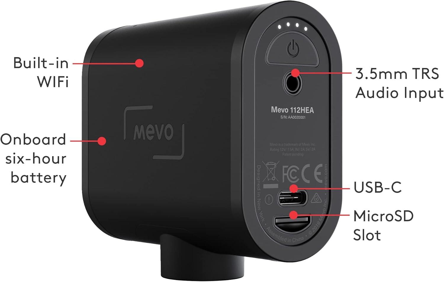 imageLogitech for Creators Mevo Start Wireless Live Streaming Camera 1080p HD Video Quality Intelligent App Control Stream via LTE or WiFi  Black3 Pack