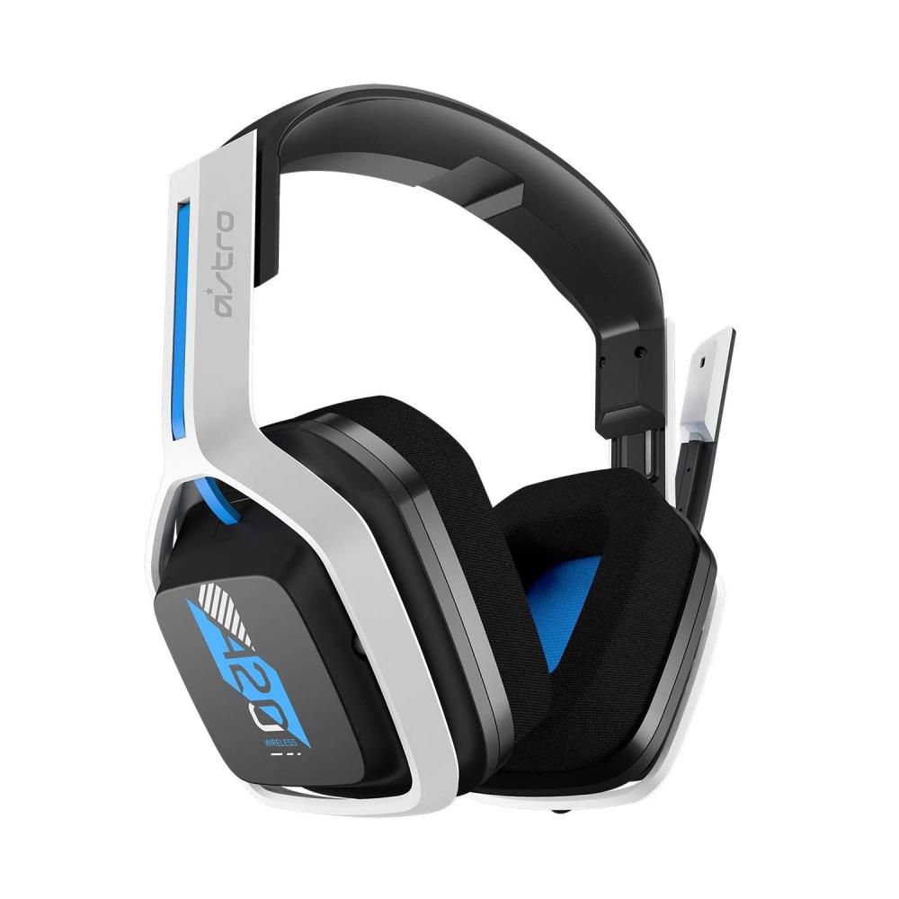 imageASTRO Gaming A20 Wireless Headset Gen 2 for PlayStation 54 PC ampamp Mac  WhiteBlue Wireless Gaming Headset with Microphone
