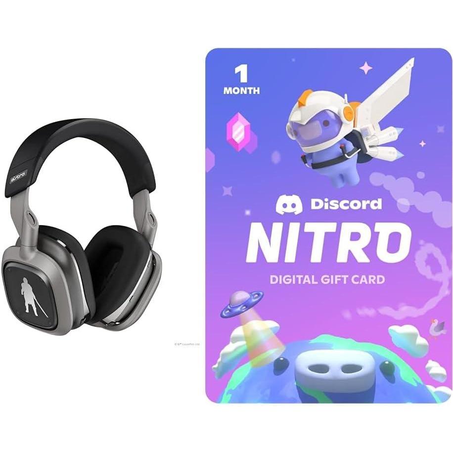 imageLogitech G Astro A30 LIGHTSPEED Wireless Gaming Headset  Bluetooth Dolby Atmos3D Audio Compatible Detachable Boom 27hr battery for PS5 PS4 Nintendo Switch PC AndroidThe Mandalorian Edition