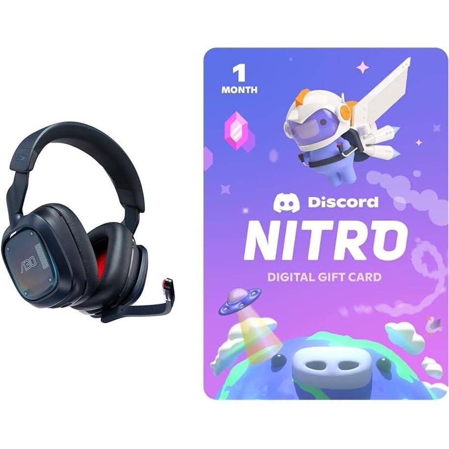 imageLogitech G Astro A30 LIGHTSPEED Wireless Gaming Headset  Bluetooth Dolby Atmos3D Audio Compatible Detachable Boom 27hr battery for PS5 PS4 Nintendo Switch PC AndroidBlue