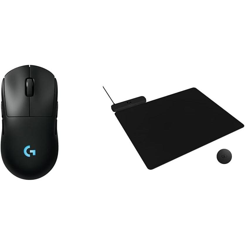 imageLogitech G PRO 2 Lightspeed Wireless Gaming Mouse Right or LeftHanded Mouse with up to 4 Customizable and Switchable Magnetic Side Buttons 44K DPI Sensor USBC Charging for PCMac  BlackBlack
