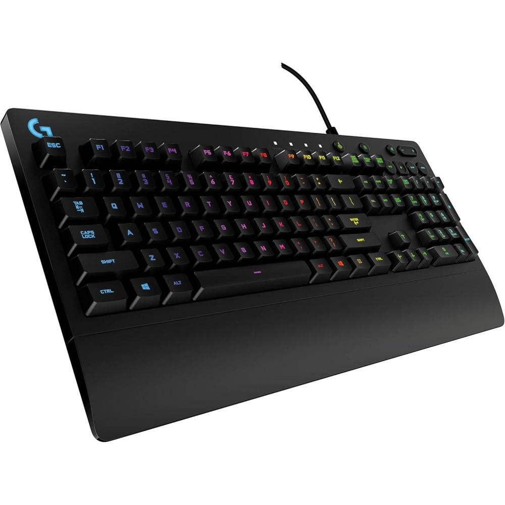 imageLogitech G213 Prodigy Gaming Keyboard LIGHTSYNC RGB Backlit Keys SpillResistant Customizable Keys Dedicated MultiMedia Keys  BlackKeyboard
