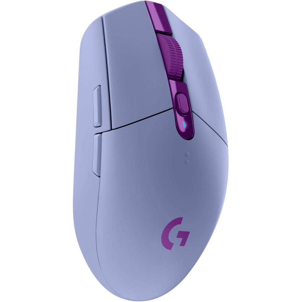 imageLogitech G305 LIGHTSPEED Wireless Gaming Mouse Hero 12K Sensor 12000 DPI Lightweight 6 Programmable Buttons 250h Battery Life OnBoard Memory PCMac  LilacLilac