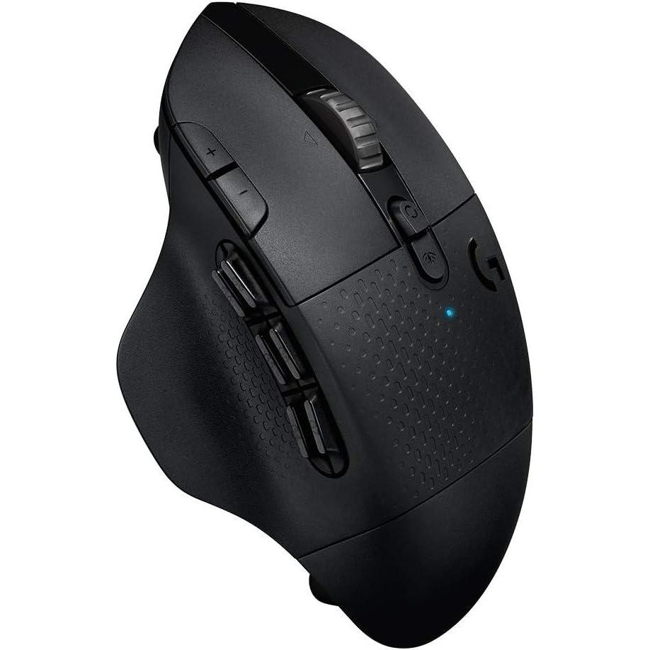 imageLogitech G604 LIGHTSPEED Gaming Mouse with 15 programmable controls up to 240 hour battery life dual wireless connectivity modes hyperfast scroll wheel  BlackMouse Only
