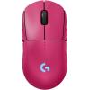 Logitech G PRO 2 Lightspeed Wireless Gaming Mouse, Right- or Left-Handed Mouse with up to 4 Customizable and Switchable Magnetic Side Buttons, 44K DPI Sensor, USB-C Charging, for PC/Mac – Black(Magenta)