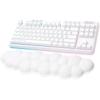 Logitech G713 Wired Mechanical Gaming Keyboard with LIGHTSYNC RGB Lighting, Tactile Switches (GX Brown), and Keyboard Palm Rest, PC and Mac Compatible – White Mist(Wireless)