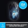 Logitech G903 LIGHTSPEED Wireless Gaming Mouse W/ Hero 25K Sensor, PowerPlay Compatible, 140+ Hour with Rechargeable Battery and Lightsync RGB, Ambidextrous, 107G+10G optional, 25,600 DPI, Black(Mouse)