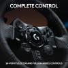 Logitech G923 Racing Wheel and Pedals, TRUEFORCE up to 1000 Hz Force Feedback, Gaming Steering Wheel PS5, PS4, PC, Mac, Genuine Leather- Black(Playstation|PC)