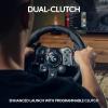 Logitech G923 Racing Wheel and Pedals, TRUEFORCE up to 1000 Hz Force Feedback, Gaming Steering Wheel PS5, PS4, PC, Mac, Genuine Leather- Black(Xbox|PC)