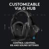 Logitech G935 Wireless DTS:X 7.1 Surround Sound LIGHTSYNC RGB PC Gaming Headset – Black/Blue(G935 Only)