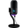 Logitech G Yeti GX Dynamic RGB Gaming Microphone, Podcast Microphone with LIGHTSYNC, Blue VO!CE, G HUB Control, USB Plug and Play – White(Black)