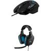 Logitech G432 Wired Gaming Headset, 7.1 Surround Sound, DTS Headphone:X 2.0, Flip-to-Mute Mic, PC (Leatherette) Black/Blue(Surround)