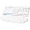 Logitech G713 Wired Mechanical Gaming Keyboard with LIGHTSYNC RGB Lighting, Tactile Switches (GX Brown), and Keyboard Palm Rest, PC and Mac Compatible – White Mist(Wireless)