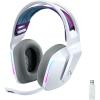 Logitech G733 LIGHTSPEED Wireless Gaming Headset with suspension headband, LIGHTSYNC RGB, Blue VO!CE mic technology and PRO-G audio drivers – Lilac(White)