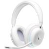 Logitech G735 Wireless Gaming Headset, Customizable LIGHTSYNC RGB Lighting, Bluetooth, 3.5 MM Aux Compatible with PC, Mobile Devices, Detachable Mic – White Mist