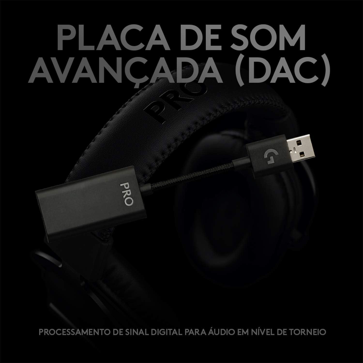 imageLogitech G PRO Gaming Headset 2nd Generation Comfortable and Durable with PROG 50 mm Audio Drivers Steel and Memory Foam for PCPS5PS4  Black