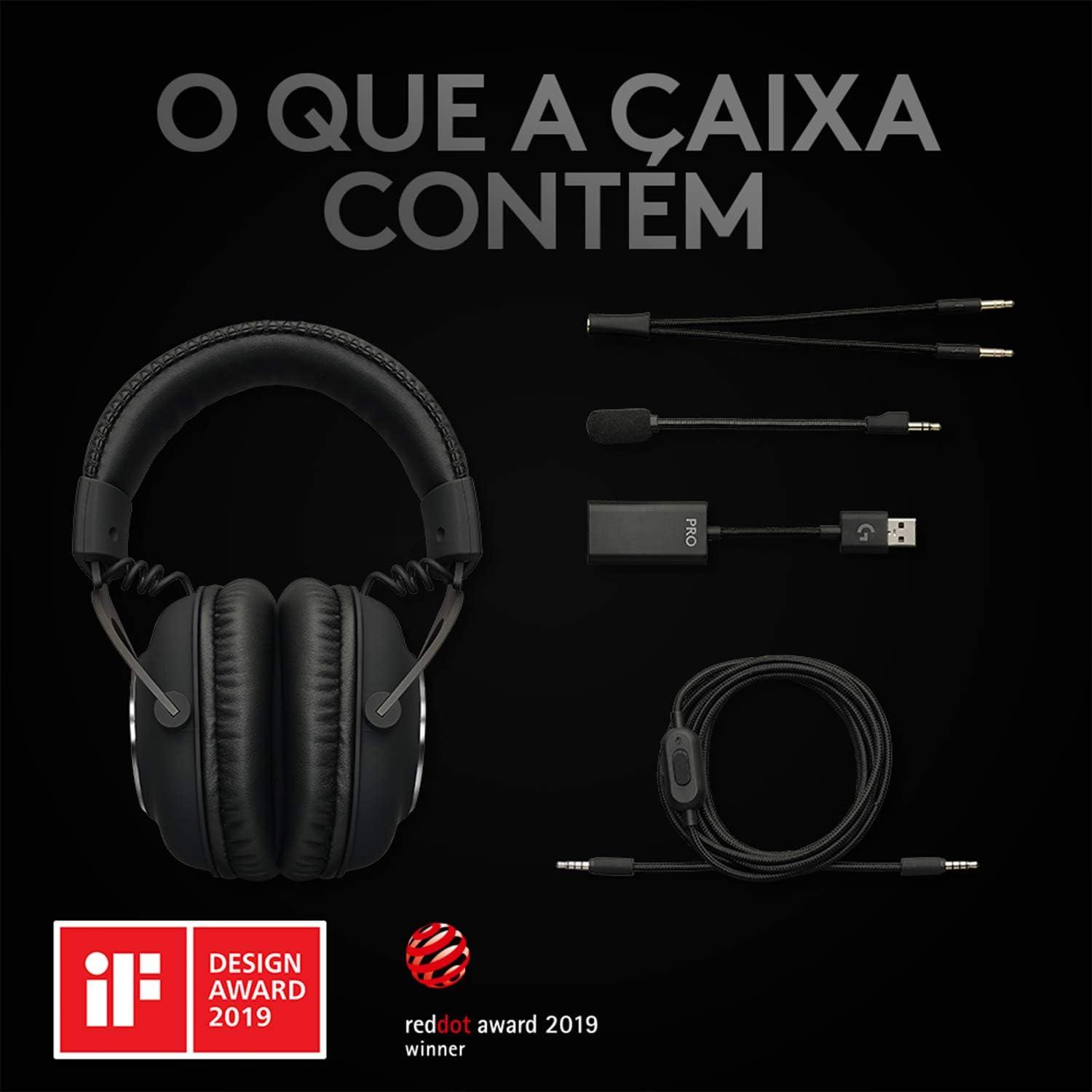 imageLogitech G PRO Gaming Headset 2nd Generation Comfortable and Durable with PROG 50 mm Audio Drivers Steel and Memory Foam for PCPS5PS4  Black