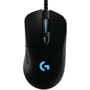 Logitech G403 Hero 25K Gaming Mouse, Lightsync RGB, Lightweight 87G+10G optional, Braided Cable, 25, 600 DPI, Rubber Side Grips, Black(G403 Hero)