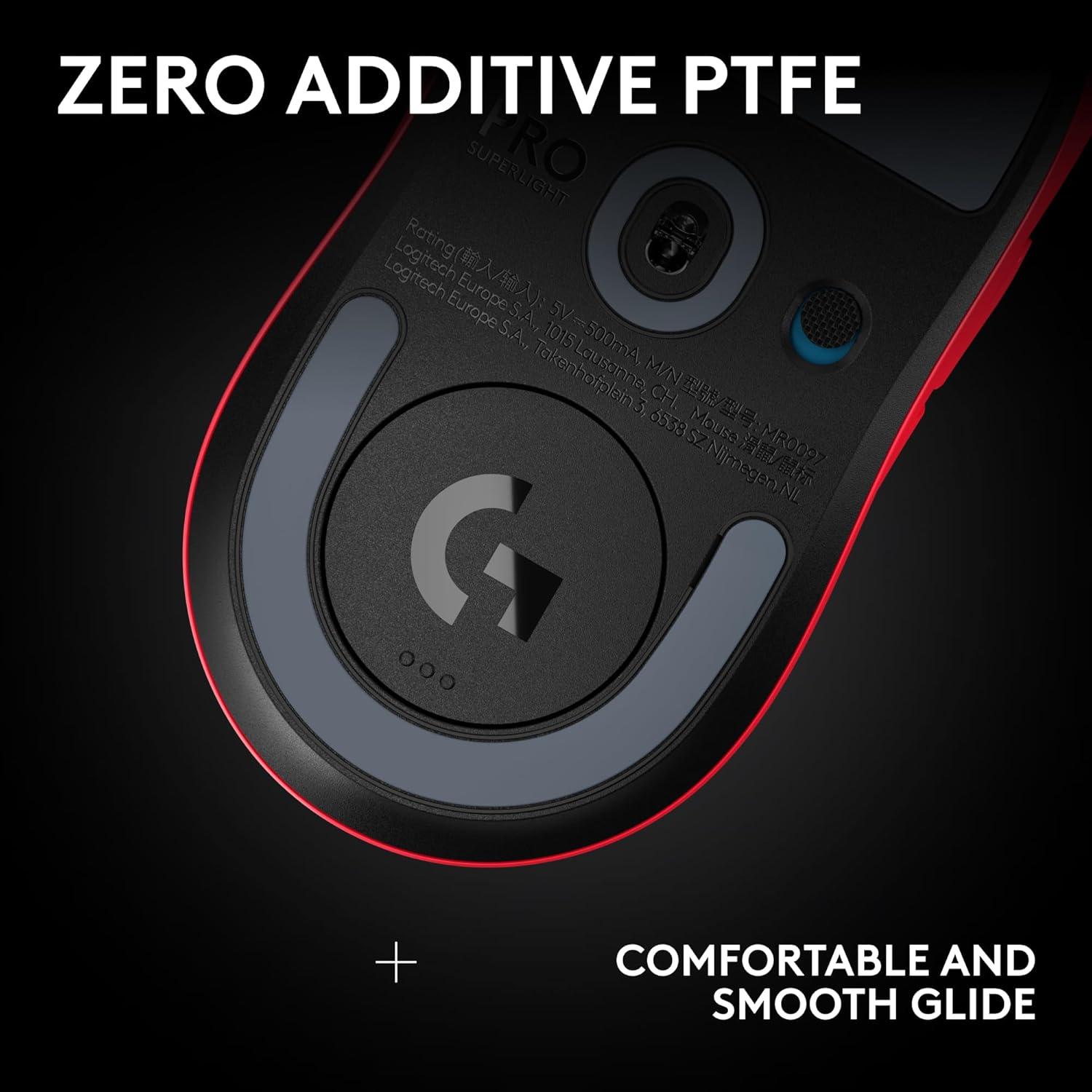 image:imageLogitech G PRO X Superlight 2 SE Wireless Gaming Mouse 60 g proGrade Mouse with 5 programmable Buttons 44K DPI Sensor 888 IPS 1 kHz Report Rate USBC Charging for PCMac WhiteRed