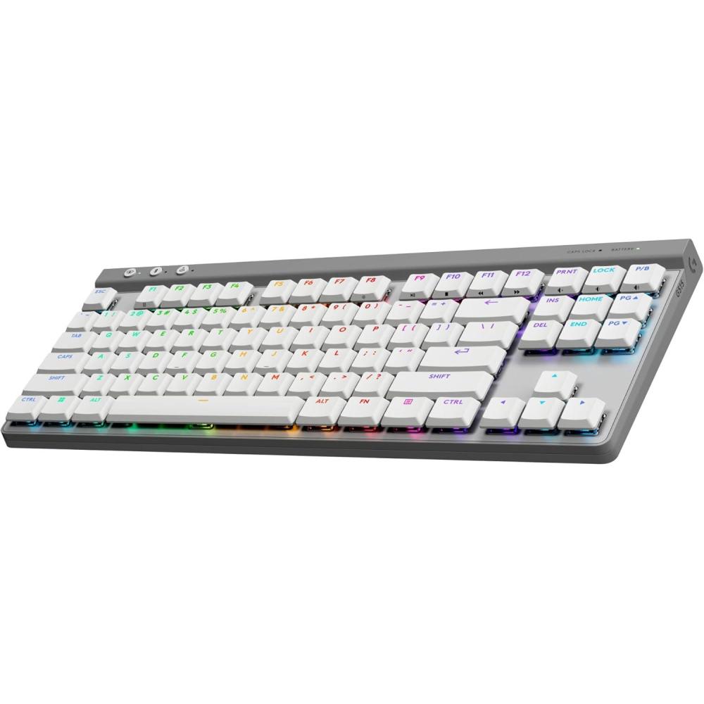 image:imageLogitech G515 Rapid TKL LowProfile Wired Gaming Keyboard Fully Customizable PC Gaming Keyboard with Analog LowProfile Switches Rapid Trigger UltraSlim for USBA Port WhiteWhite