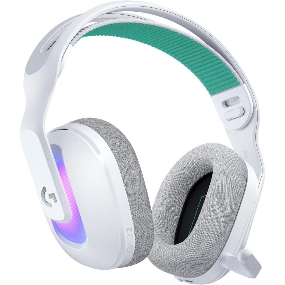 image:imageLogitech G522 Lightspeed Wireless Gaming Headset LIGHTSYNC RGB Full Bandwidth Mic amp Advanced Synchronized Audio TriConnectivity with Lightspeed Bluetooth USBA to USBC for PC WhiteWhite