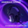 Logitech G522 Lightspeed Wireless Gaming Headset, LIGHTSYNC RGB, Full Bandwidth Mic & Advanced Synchronized Audio, Tri-Connectivity with Lightspeed, Bluetooth, USB-A to USB-C for PC – White(Black)