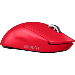 Logitech G PRO X Superlight 2 SE Wireless Gaming Mouse, 60 g pro-Grade Mouse with 5 programmable Buttons, 44K DPI Sensor, 888+ IPS, 1 kHz Report Rate, USB-C Charging for PC/Mac – White(Red)