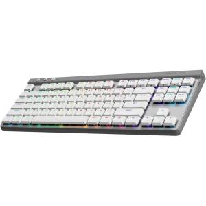Logitech G515 Rapid TKL Low-Profile Wired Gaming Keyboard, Fully Customizable PC Gaming Keyboard with Analog Low-Profile Switches, Rapid Trigger, Ultra-Slim, for USB-A Port – White(White)