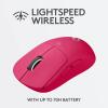 Logitech G PRO X Superlight Wireless Gaming Mouse, Ultra-Lightweight, Hero 25K Sensor, 25,600 DPI, 5 Programmable Buttons, Long Battery Life, Compatible with PC/Mac – Magenta