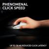 Logitech PRO X2 SUPERSTRIKE Lightspeed Wireless Gaming Mouse, Ultra-Fast Performance, Ultra Lightweight (61 g), Customizable Click Haptics, USB-C Charging, for PC/Mac/Laptop – White
