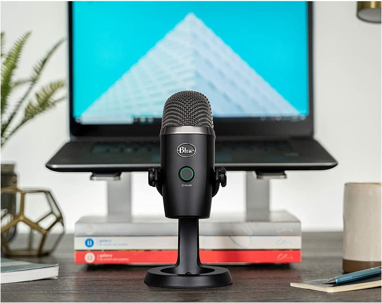 image:imageLogitech for Creators Blue Yeti Nano USB Microphone for Gaming Streaming PodcastingTwitch YouTube Discord Recording for PC and Mac Plug amp Play Shadow GreyBlackout