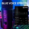 Logitech Creators Blue Yeti USB Microphone for Gaming, Streaming, Podcast, YouTube, Discord, PC, Studio Sound, Plug & Play-Silver(Blackout)