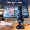 Logitech Creators Blue Yeti USB Microphone for Gaming, Streaming, Podcast, YouTube, Discord, PC, Studio Sound, Plug & Play-Silver(Midnight Blue)