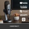 Logitech for Creators Blue Yeti Nano USB Microphone for Gaming, Streaming, Podcasting,Twitch, YouTube, Discord, Recording for PC and Mac, Plug & Play – Shadow Grey(Shadow Grey)